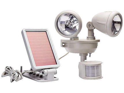 Solar Dual Head LED Motion-Activated Security Spotlight