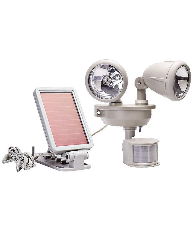 Solar Dual Head LED Motion-Activated Security Spotlight