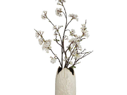 Spar 12" High Shiny Pearlized White Gold Decorative Vase