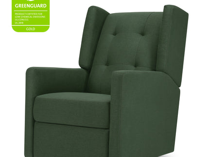 M21287PNG,DaVinci,Maddox recliner and swivel glider in Pine Green