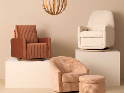 M22985CVC,Babyletto,Enoki Storage Ottoman in Canyon Velvet Checker