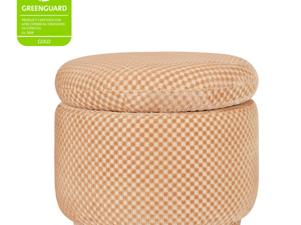 M22985CVC,Babyletto,Enoki Storage Ottoman in Canyon Velvet Checker