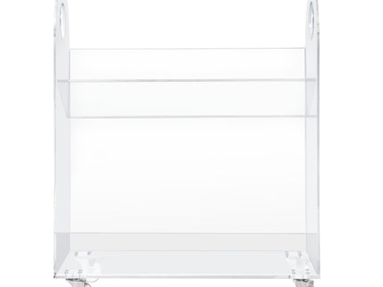 M15614K,Babyletto,Presto Acrylic Bookcase and Cart in Acrylic
