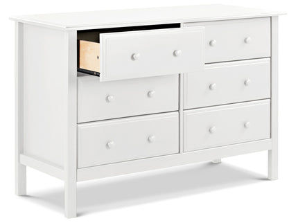 M5966W,DaVinci,Jayden 6-Drawer Double Wide Dresser in White Finish