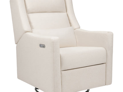 M11286PCMEW,Babyletto,Kiwi Plus Power Glider Recliner w/ Power Headrest in Performance Cream Eco-Weave