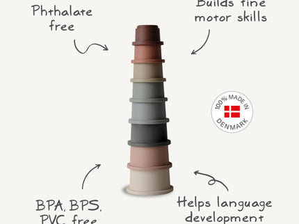 MSC-40, Mushie Stacking Cups Toy