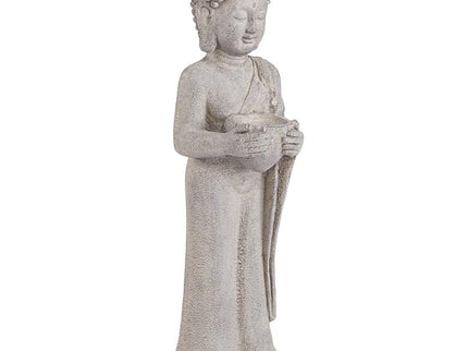 Standing Buddha 32" High Gray Indoor-Outdoor Statue
