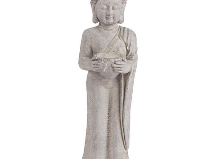Standing Buddha 32" High Gray Indoor-Outdoor Statue