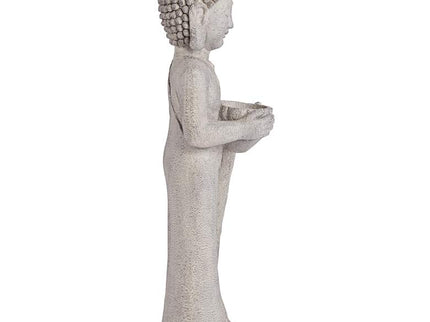 Standing Buddha 32" High Gray Indoor-Outdoor Statue