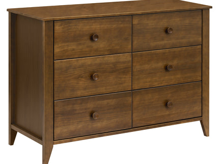 M10326NL,Babyletto,Sprout 6-Drawer Double Dresser in Natural Walnut
