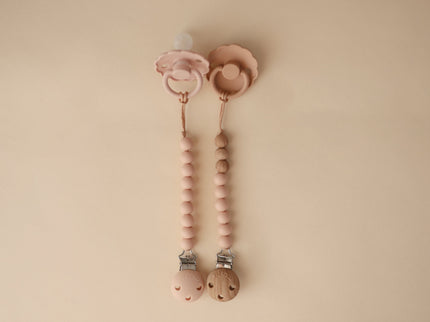 Mushie Silicone Pacifier Clip | Eva