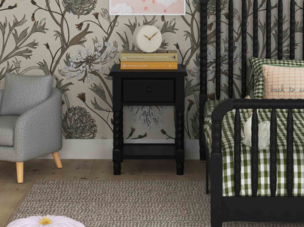 M7360E,DaVinci,Jenny Lind Spindle Nightstand in Ebony