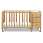 W4991HY,DaVinci,Marley Convertible 3-in-1 Crib and Changer Combo in Honey