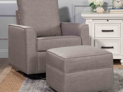 M17285FTGRY,Namesake,Willa/Alden Gliding Ottoman in Steel Grey Tweed