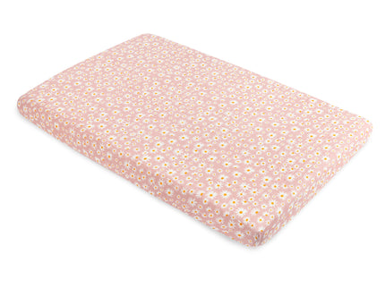 T28036,Babyletto,Daisy Muslin Mini Crib Sheet in GOTS Certified Organic Cotton