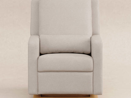 M23085PBEWLB,Babyletto,Sigi Glider Recliner w/ Electronic Control and USB in Performance Beach Eco-Weave w/Light Wood Base