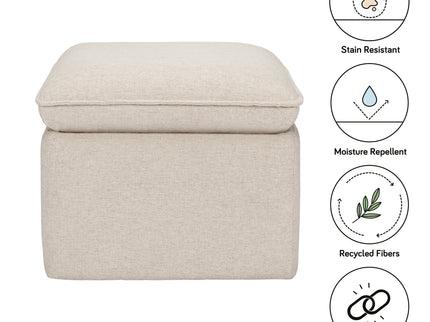 M20985PBEW,Babyletto,Cali Storage Ottoman in Performance Beach Eco-Weave