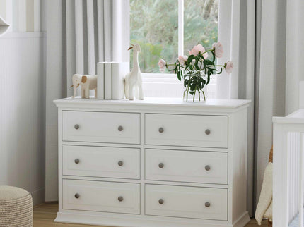 M4426W,DaVinci,DaVinci Signature 6-Drawer Double Dresser in White