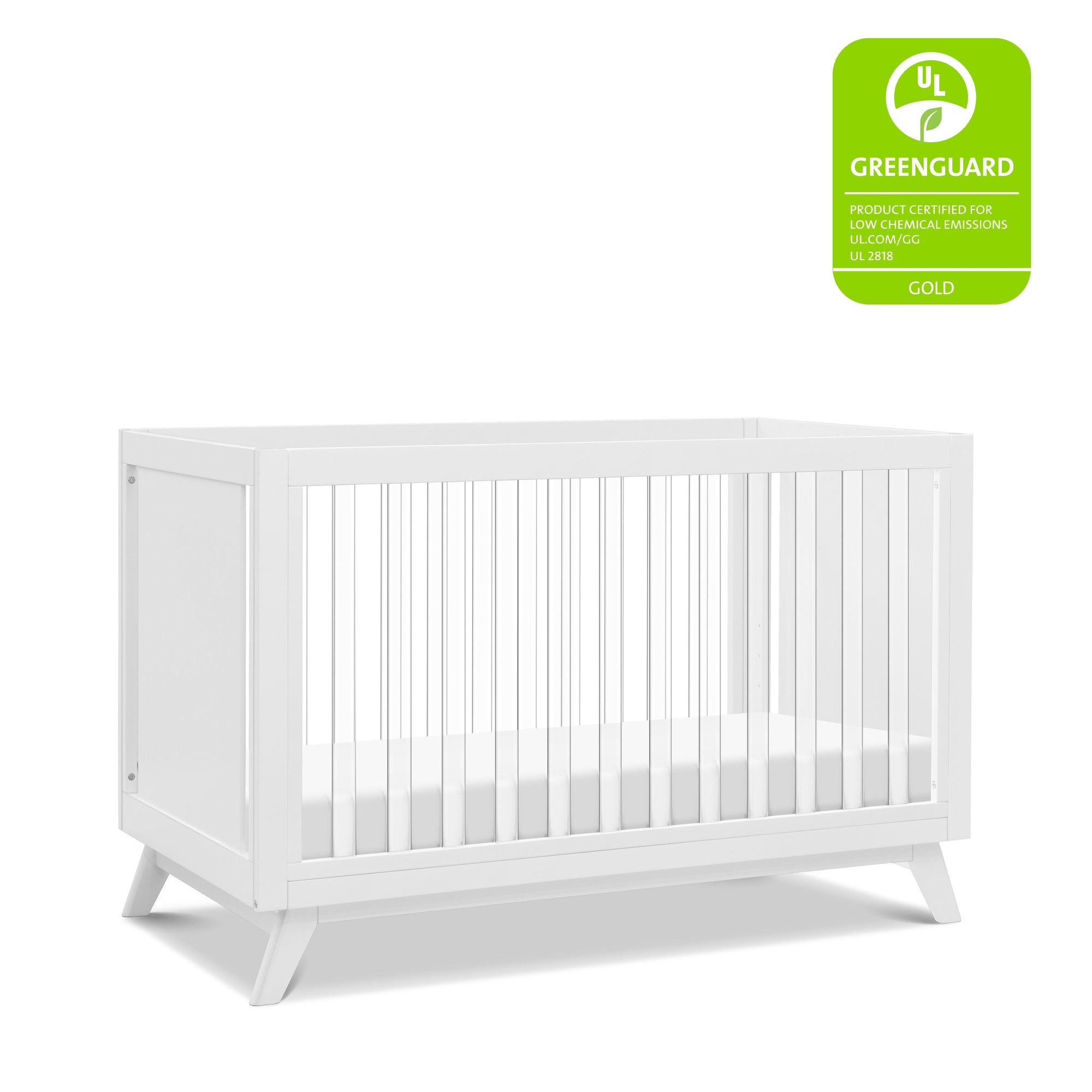 M22501WK,DaVinci,Otto 3-in-1 Convertible Crib in White/Acrylic