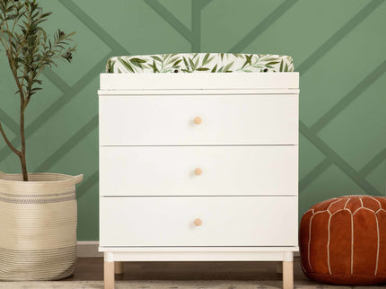 M12923WNX,Babyletto,Gelato 3-Drawer Changer Dresser  Washed Natural Ft w/Removable Changing Tray in White