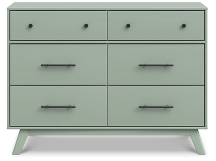 M22526LS,DaVinci,Otto 6-Drawer Dresser in Light Sage