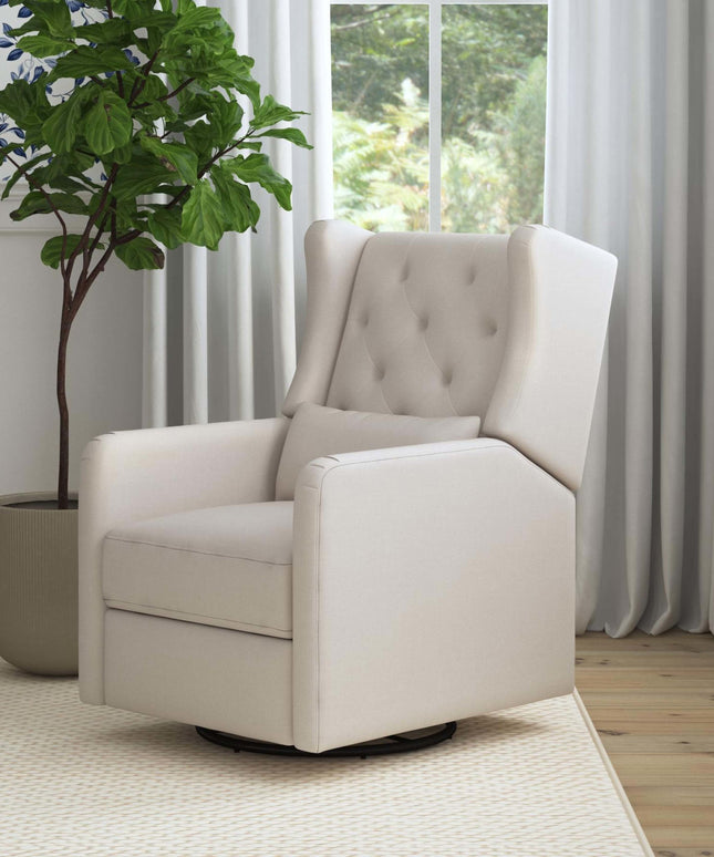 M22487PCMEW,DaVinci,Everly Recliner in Performance Cream Eco-Weave
