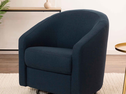 M5887PVET,Babyletto,Madison Swivel Glider in Performance Navy Eco-Twill