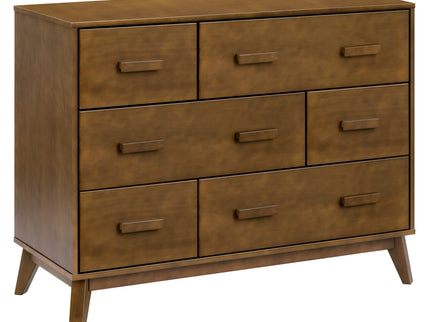 M5826NL,Babyletto,Scoot 6-Drawer Dresser in Natural Walnut
