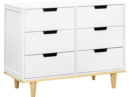 W4926WN,DaVinci,Marley 6-Drawer Double Dresser in White/Natural