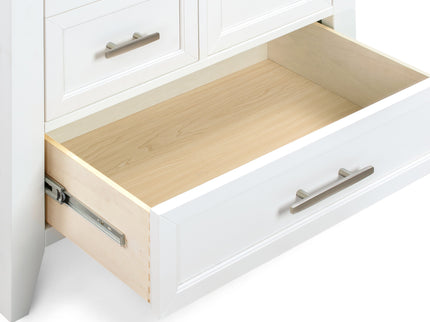 B14427RW,Monogram by Namesake,Beckett Chifforobe in Warm White