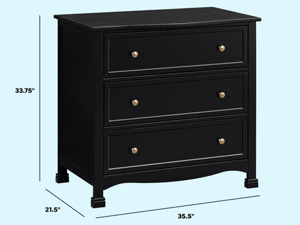 M5523E,DaVinci,Kalani 3-Drawer Dresser in Ebony
