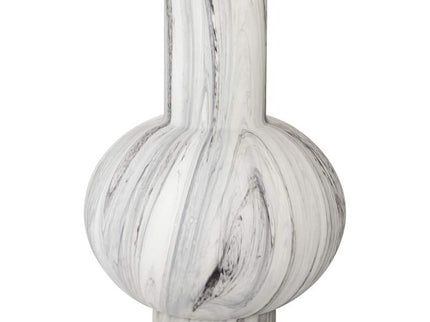 Taos Matte Black & White 11 3/4"H Decorative Vase