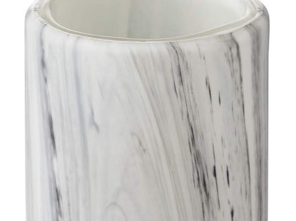 Taos Matte Black & White 11 3/4"H Decorative Vase