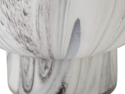 Taos Matte Black & White 11 3/4"H Decorative Vase