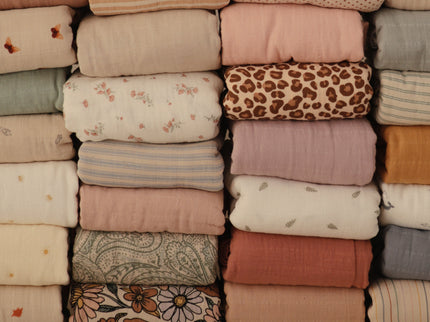 MS-244, Organic Cotton Muslin Swaddle Blanket