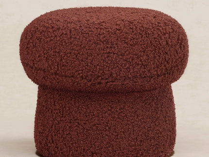 M31585RT,Babyletto Kids,Mini Mushroom Pouf in Rouge Teddy Loop