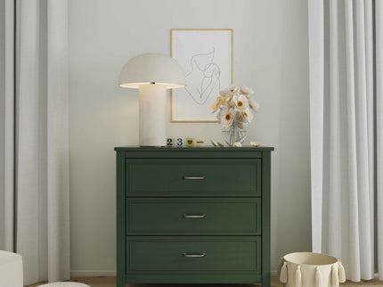 M12823FRGR,DaVinci,Charlie 3-Drawer Dresser in Forest Green