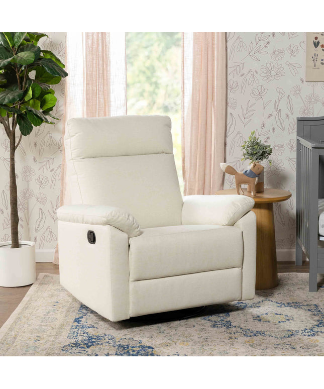 M24387VN,DaVinci,Suzy Swivel Recliner in Vanilla