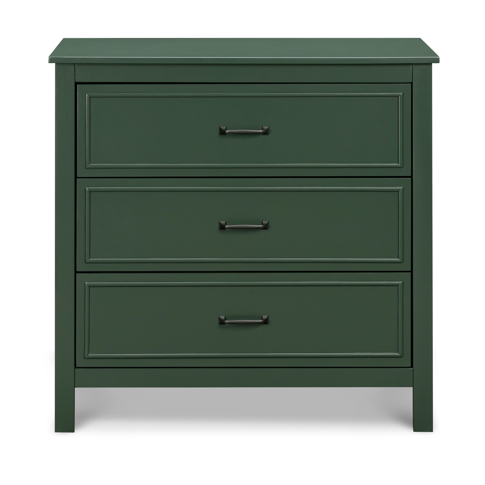 M12823FRGR,DaVinci,Charlie 3-Drawer Dresser in Forest Green