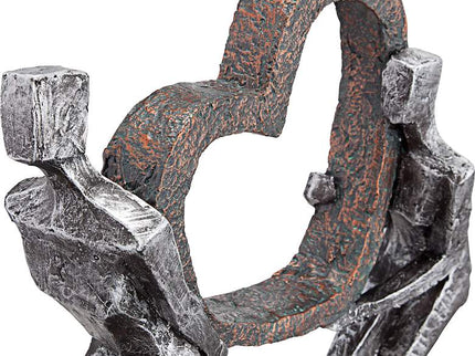 The Weight of Love 12" High Figurines and Heart Sculpture