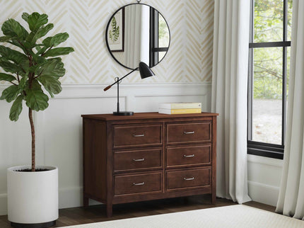 M12826Q,DaVinci,Charlie 6-Drawer Double Dresser in Espresso