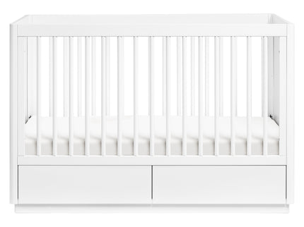 M21601W,Babyletto,Bento 3-in-1 Convertible Storage Crib w/Toddler Bed Conversion Kit in White