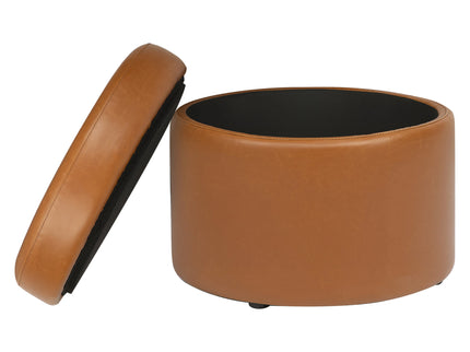 M22185TANB,Babyletto,Wally Storage Ottoman in Tan Vegan Leather