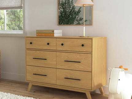 M22526HY,DaVinci,Otto 6-Drawer Dresser in Honey