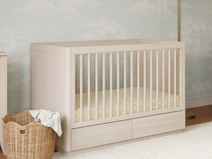 M21601NX,Babyletto,Bento 3-in-1 Convertible Storage Crib w/Toddler Bed Conversion Kit in Washed Natural