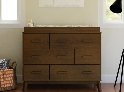 M5826NL,Babyletto,Scoot 6-Drawer Dresser in Natural Walnut