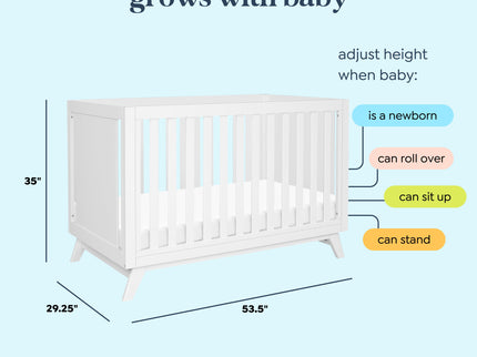 M22501W,DaVinci,Otto 3-in-1 Convertible Crib in White