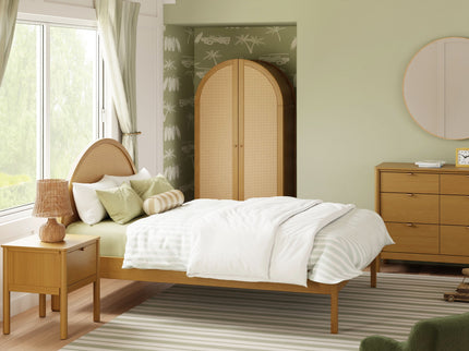 M25996HYNC,Babyletto Kids,Bondi Cane Full Bed in Honey