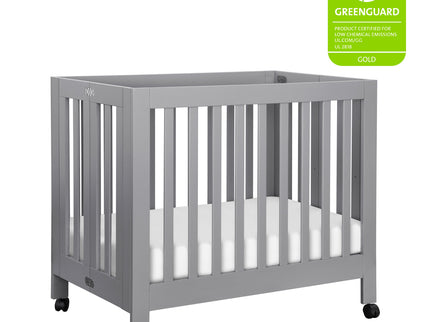 M6698G,Babyletto,Origami Mini Crib in Grey Finish