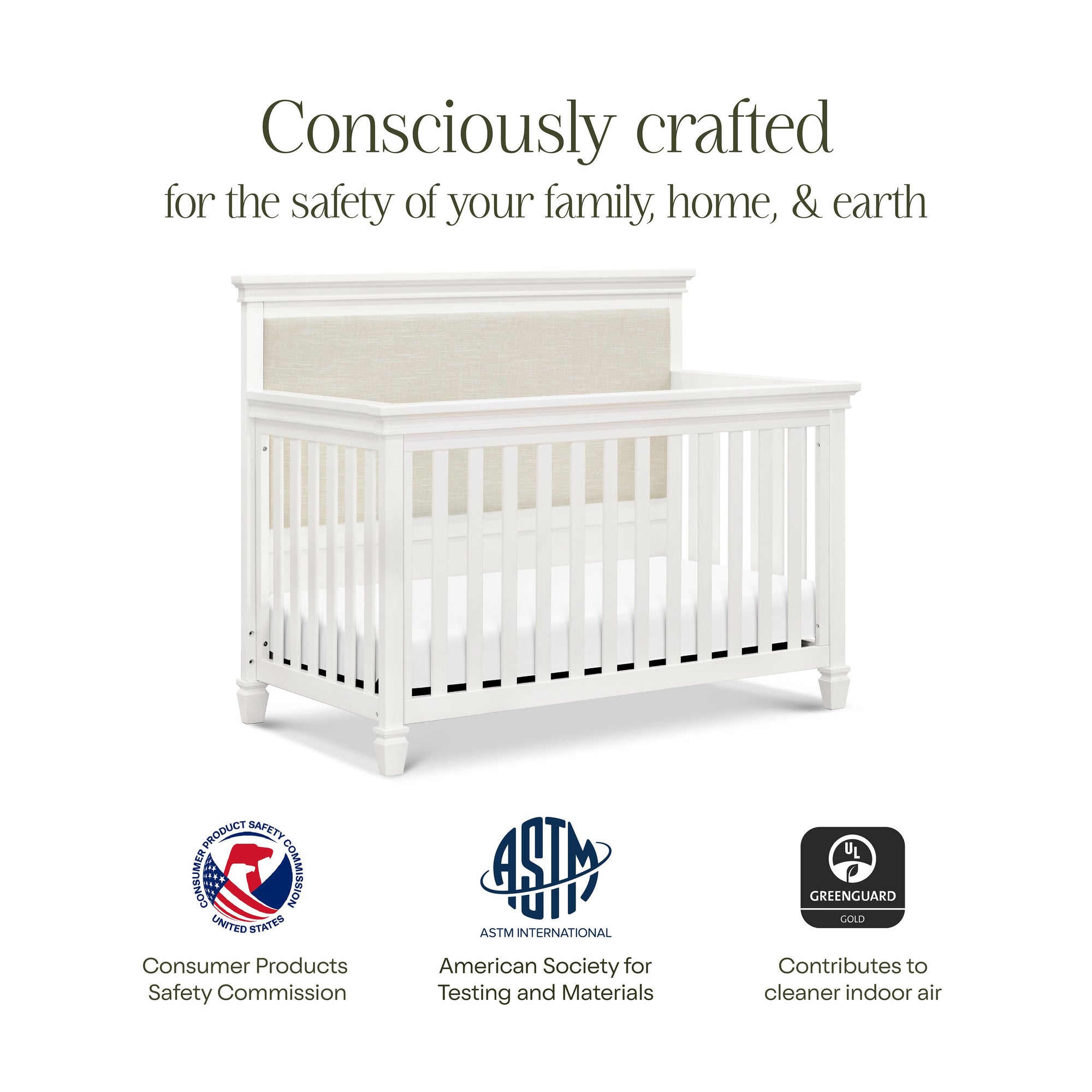 M15801RW,Namesake,Darlington 4-in-1 Convertible Crib in Warm White